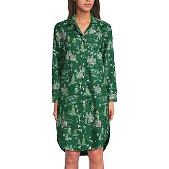 Petite Lands' End Long Sleeve Pajama Nightgown