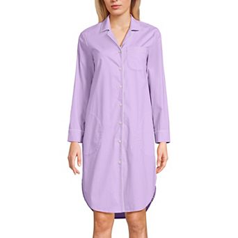 Petite Lands' End Long Sleeve Pajama Nightgown