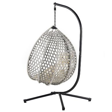 Merax Versatile Hanging Egg Chair for Indoor and Outdoor Use