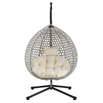 Merax Versatile Hanging Egg Chair for Indoor and Outdoor Use