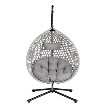 Merax Versatile Hanging Egg Chair for Indoor and Outdoor Use