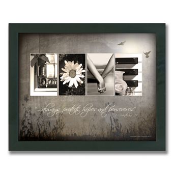 "Love Letters" Framed Canvas Art