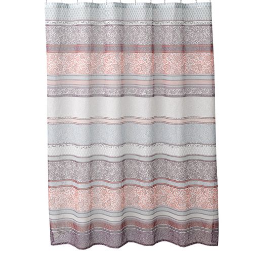Home Classics Meduri Paisley Fabric Shower Curtain