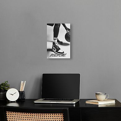 Notoriart Discipline Sneakers Canvas Wall Art