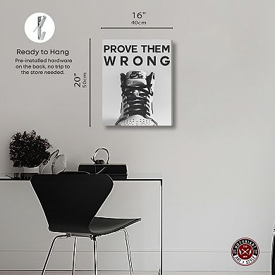 Notoriart Prove Them Wrong Minimalist Canvas Wall Art