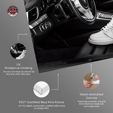Notoriart Sports Car Sneaker Canvas Wall Art