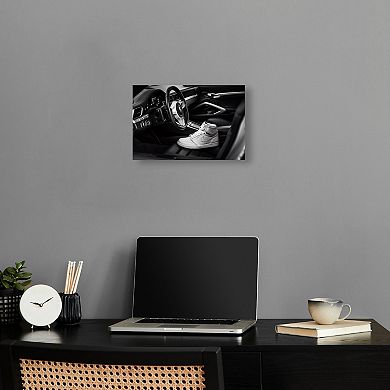 Notoriart Sports Car Sneaker Canvas Wall Art