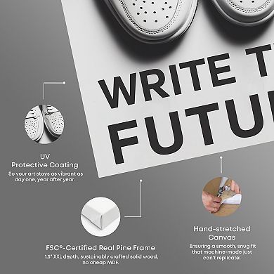 Notoriart Write The Future Canvas Wall Art
