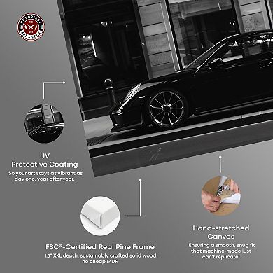 Notoriart City Streets Car Canvas Wall Art