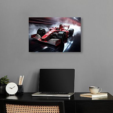 Notoriart Red Speed Canvas Wall Art