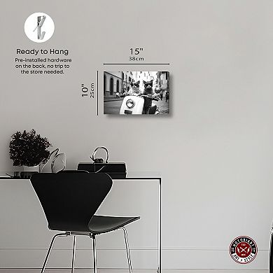 Notoriart Kitty Holiday In Rome Canvas Wall Art