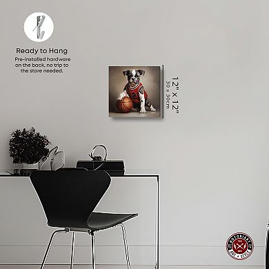Notoriart Basketball Icon Pup Canvas Wall Art