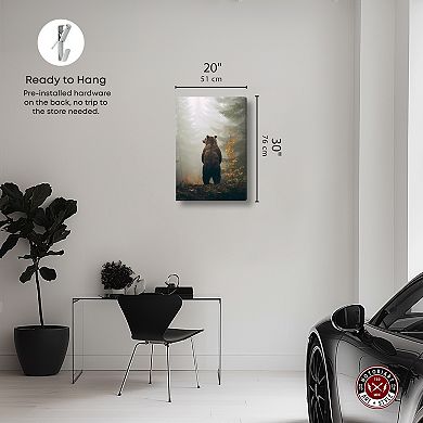 Notoriart Old Bear Cub Canvas Wall Art