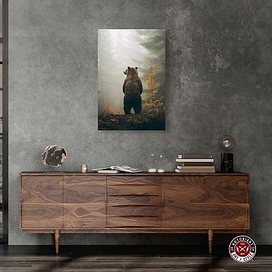 Notoriart Old Bear Cub Canvas Wall Art