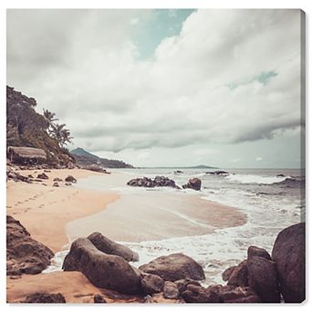 Notoriart Surfer's Cove Canvas Wall Art