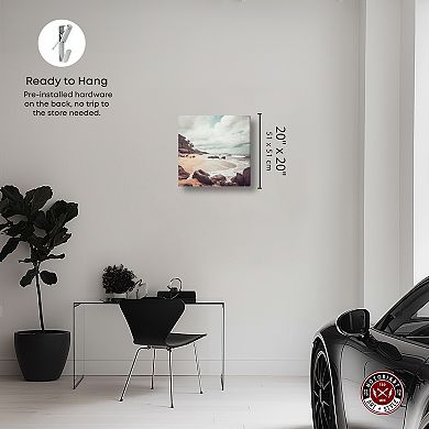 Notoriart Surfer's Cove Canvas Wall Art