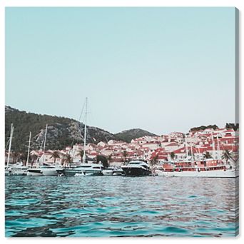 Notoriart European Boats Canvas Wall Art