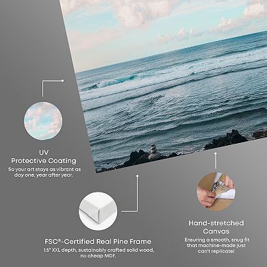 Notoriart Savaya Beach Canvas Wall Art