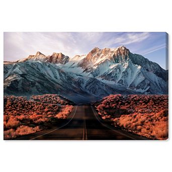 Notoriart Snowy Mountains Canvas Wall Art