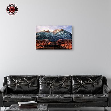 Notoriart Snowy Mountains Canvas Wall Art