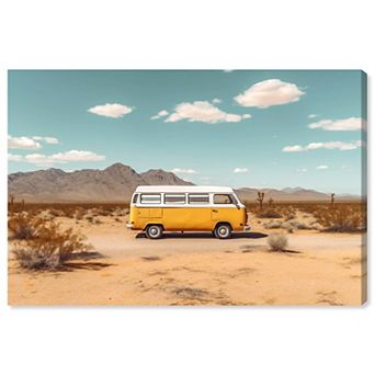 Notoriart Classic Desert Drive Canvas Wall Art