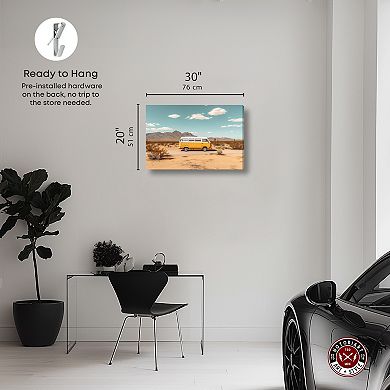 Notoriart Classic Desert Drive Canvas Wall Art