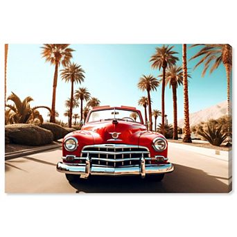 Notoriart Classic Beach Drive Canvas Wall Art