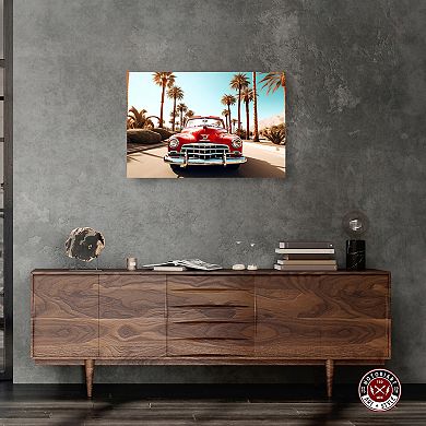 Notoriart Classic Beach Drive Canvas Wall Art