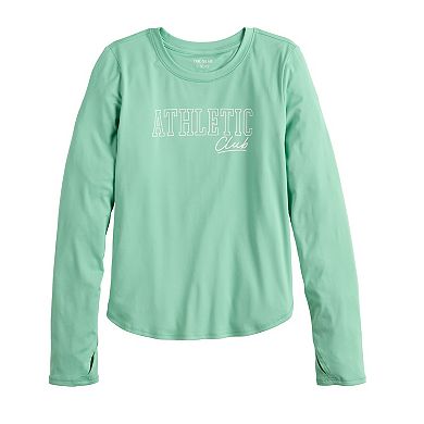 Girls Tek Gear® Long Sleeve Tulip Side Tee