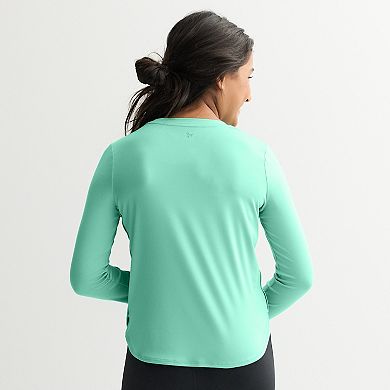 Girls Tek Gear® Long Sleeve Tulip Side Tee