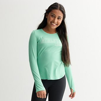 Girls Tek Gear® Long Sleeve Tulip Side Tee
