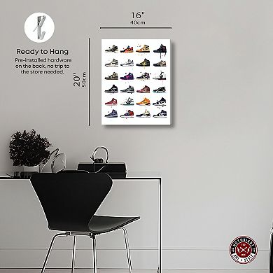 Notoriart Sneaker Poster Canvas Wall Art