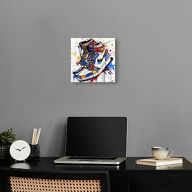 Notoriart Fun Splatter Sneakers Canvas Wall Art