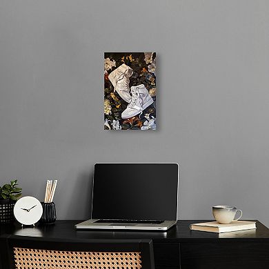 Notoriart Sneakers In A Garden Canvas Wall Art