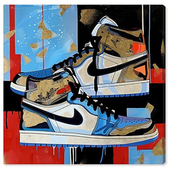 Notoriart Primary Sneakers Abstract Canvas Wall Art
