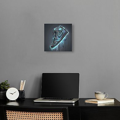 Notoriart Light Up Neon Sneaker Canvas Wall Art
