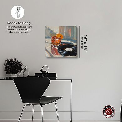 Notoriart Music And Drinks Canvas Wall Art