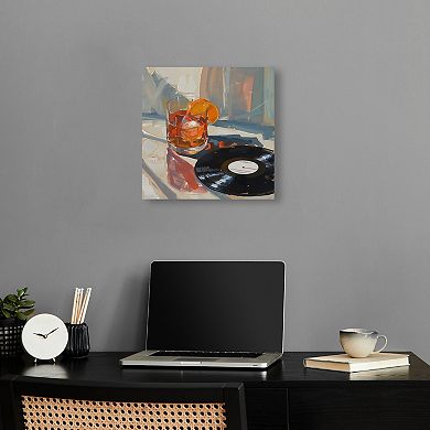 Notoriart Music And Drinks Canvas Wall Art