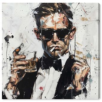 Notoriart Man of Style Abstract Canvas Wall Art