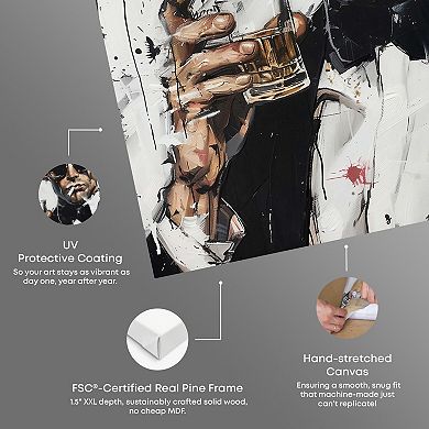 Notoriart Man of Style Abstract Canvas Wall Art