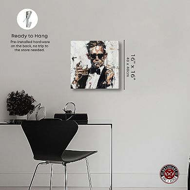 Notoriart Man of Style Abstract Canvas Wall Art