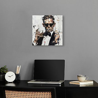 Notoriart Man of Style Abstract Canvas Wall Art