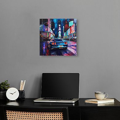 Notoriart Night Drive Sports Drive Canvas Wall Art
