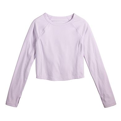 Girls Tek Gear® Long Sleeve Seamed Tee