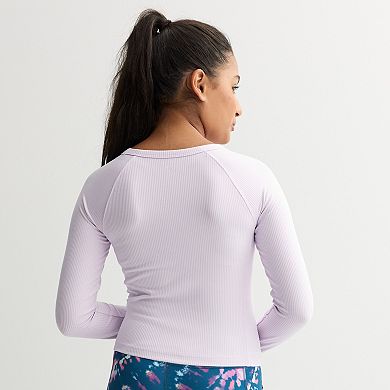 Girls Tek Gear® Long Sleeve Seamed Tee