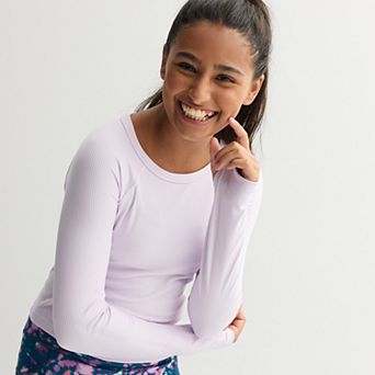 Girls 7-16 Tek Gear® Long Sleeve Seamed Tee