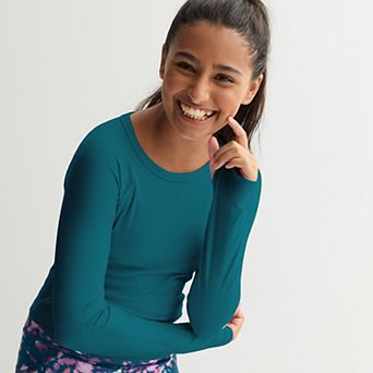 Girls 7-16 Tek Gear® Long Sleeve Seamed Tee