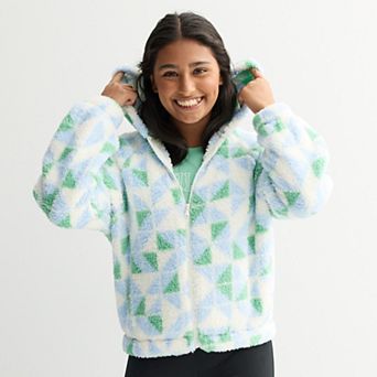 Girls 7-16 Tek Gear® Hooded Teddy Faux Fur Jacket