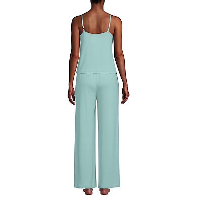 Women's Lands' End 2-pc. Pajama Cami & Pajama Wide Leg Pants Set