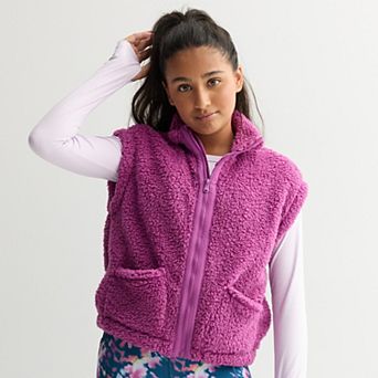 Girls 7-16 Tek Gear® Zip Front Teddy Vest
